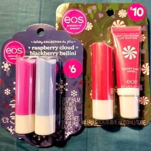 Eos lip balm and lip butter